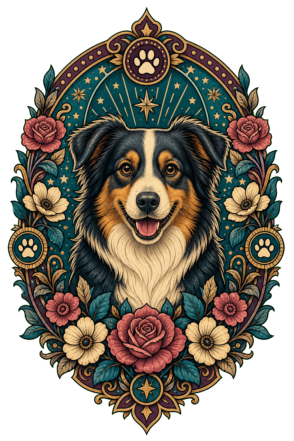 Pet Floral Medallion