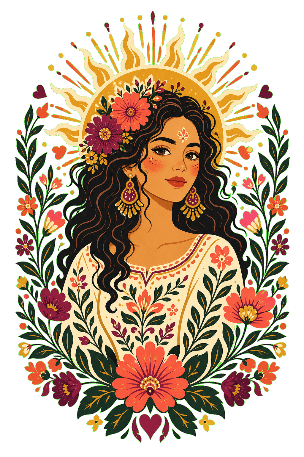 Mother's Day Botanical Sun