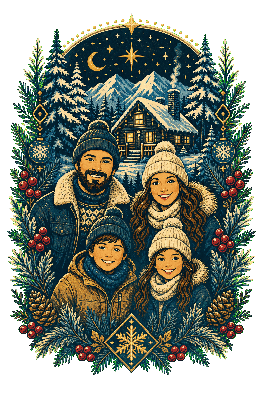 Family Christmas Cabin