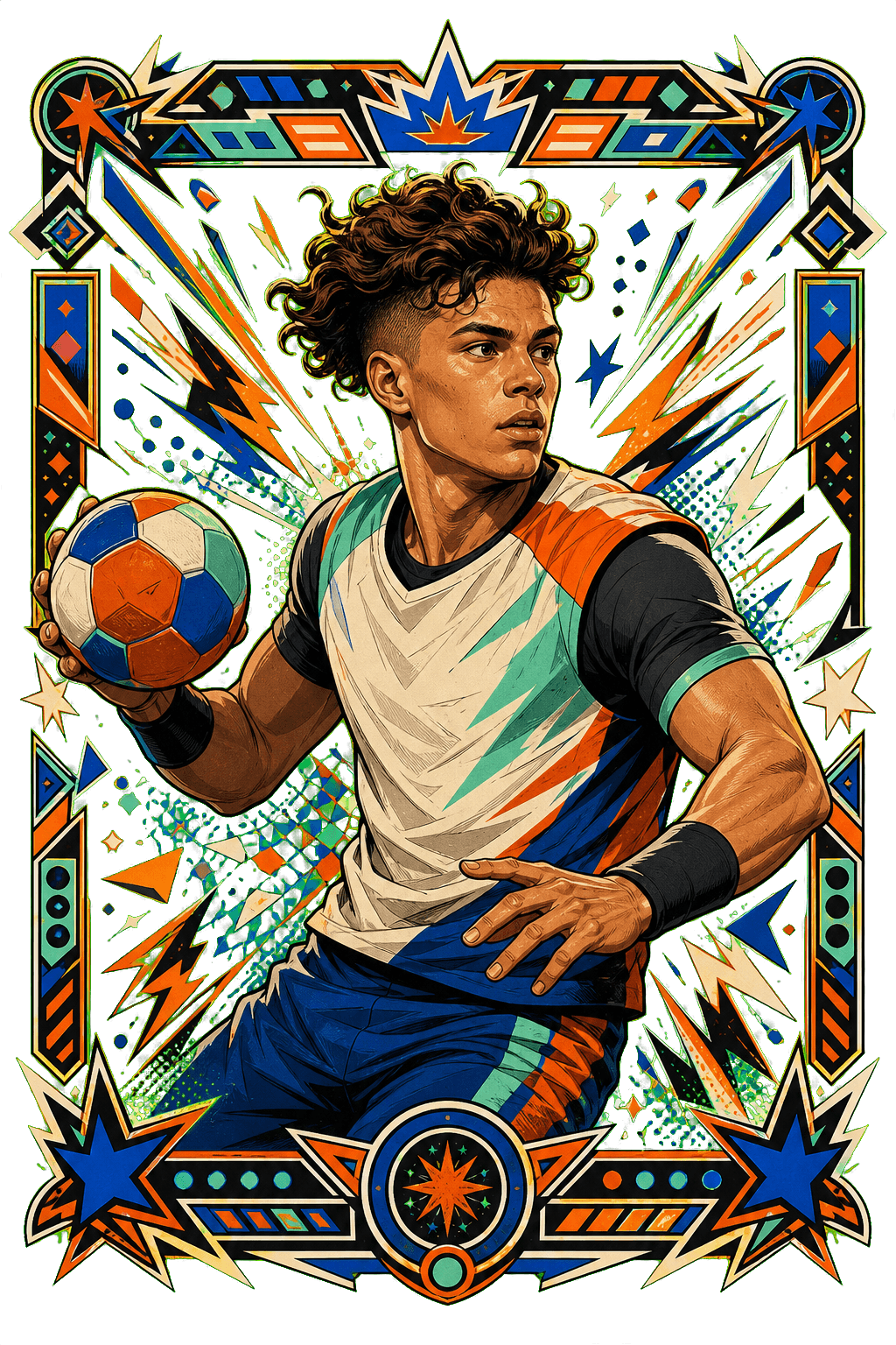 Sports Trading Card Portrait