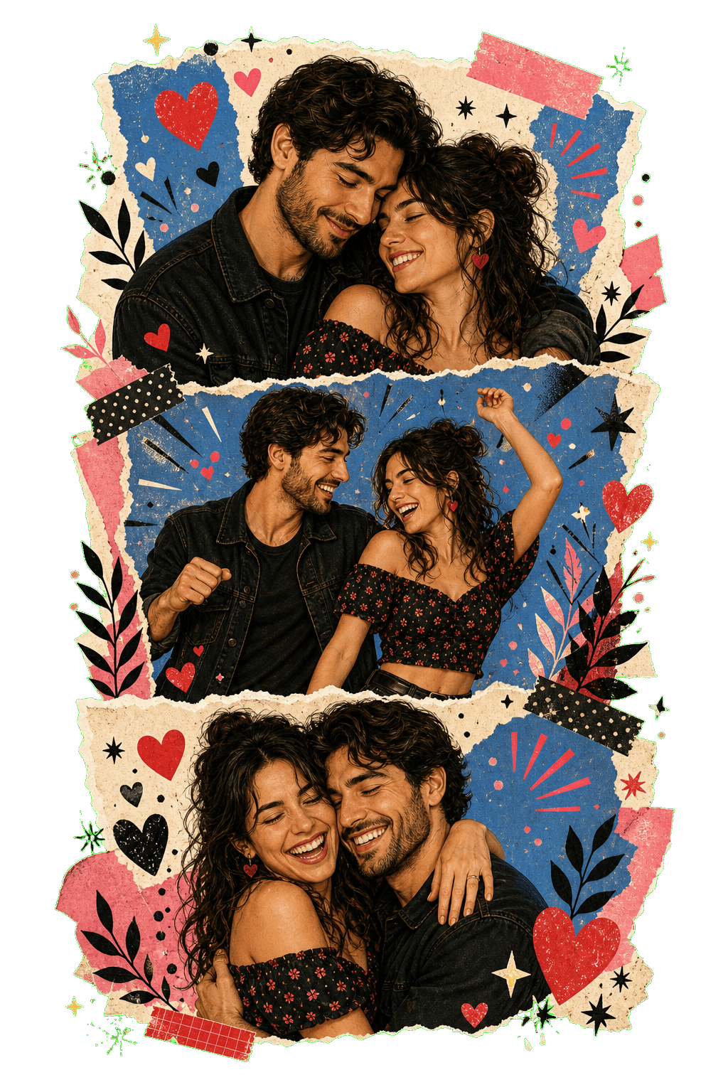 Couple Photo Booth Strip