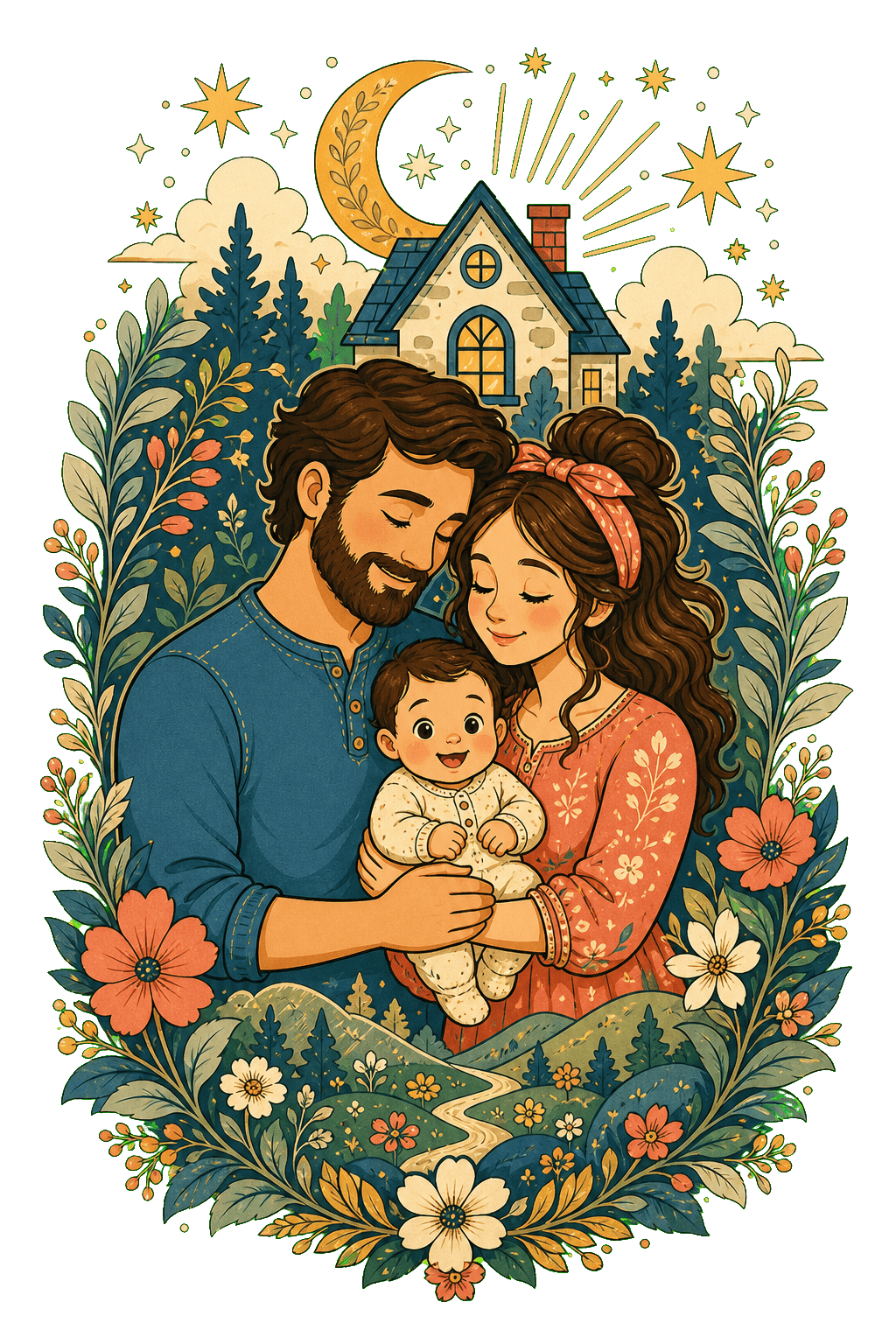 New Baby Storybook Family