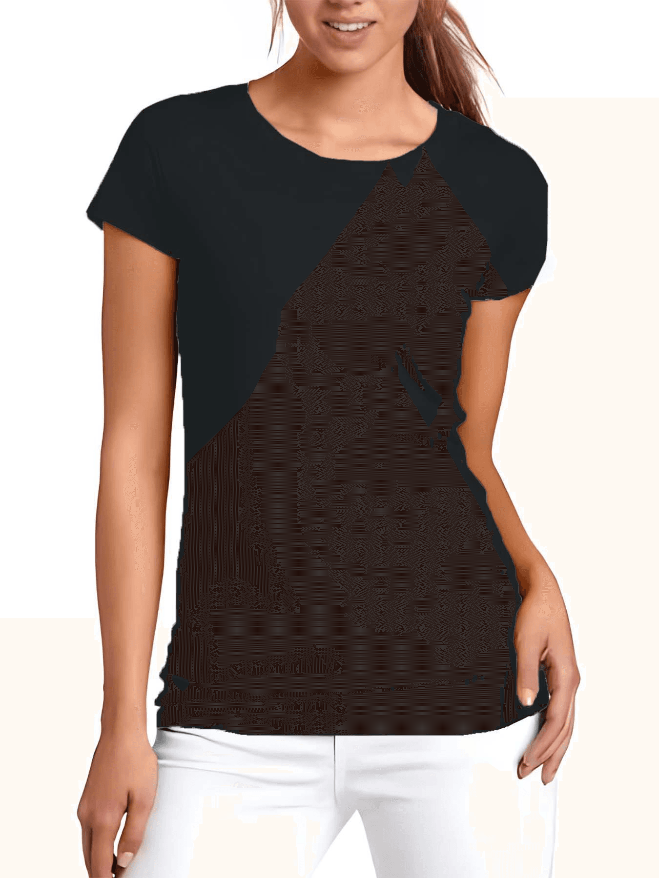 Women's Soft-Blend Everyday Tee – Premium Stretch Cotton Crewneck T-Shirt