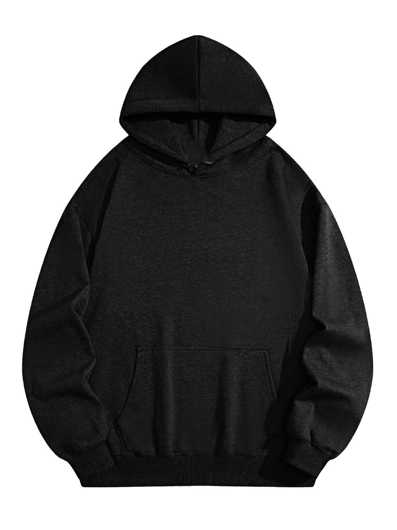 Black custom pullover hoodie