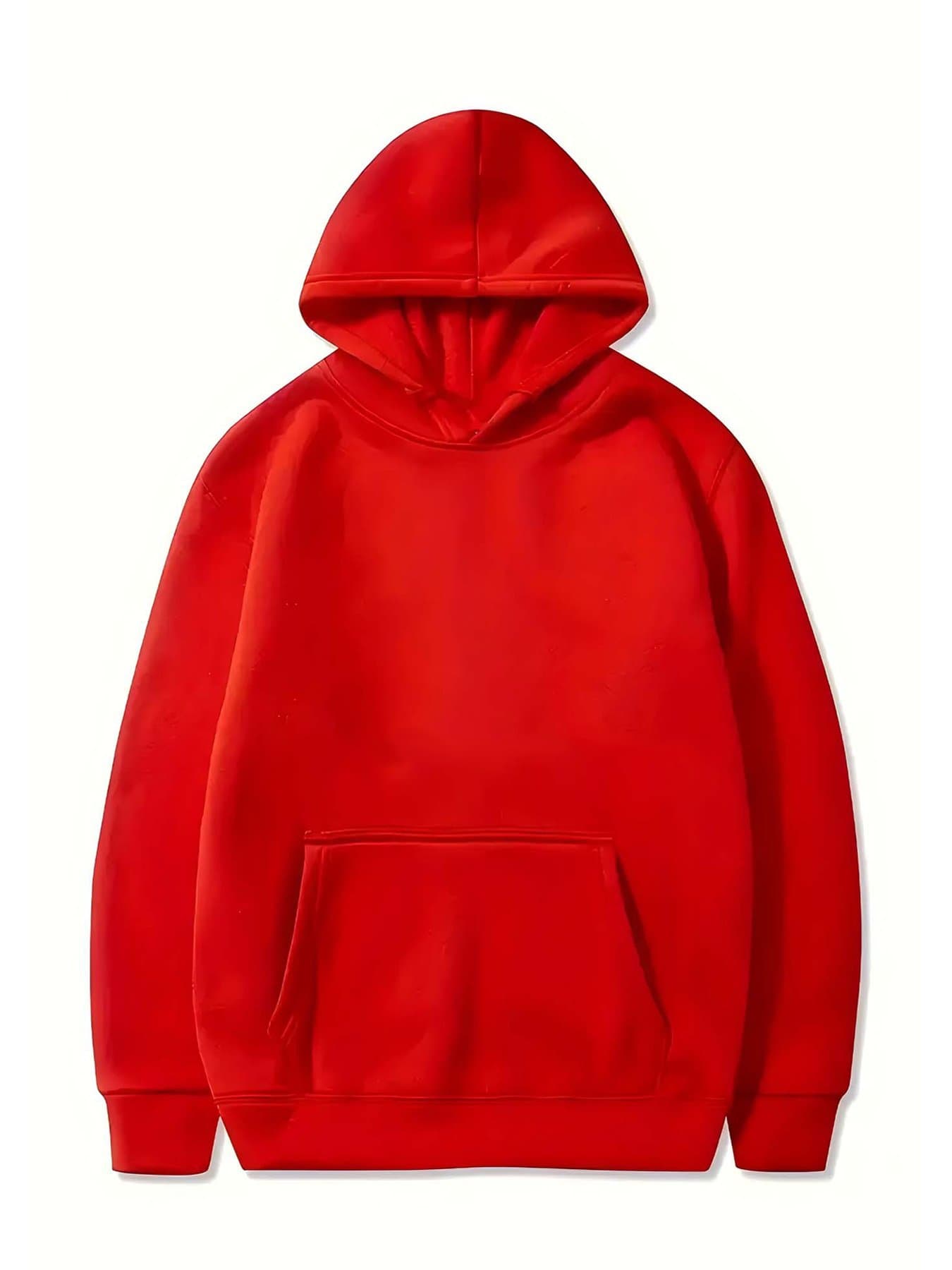 Red custom pullover hoodie