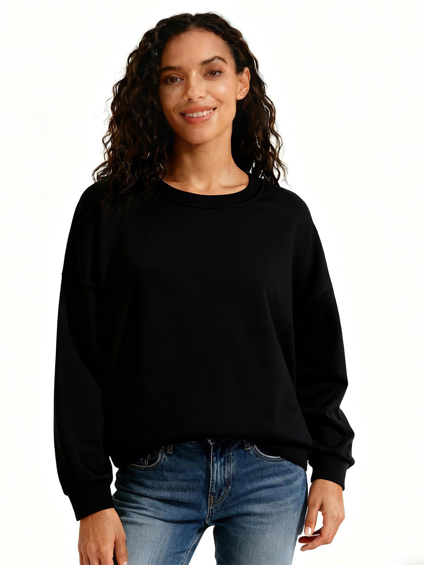 Custom Women's 250GSM Crewneck Sweatshirt - View 1