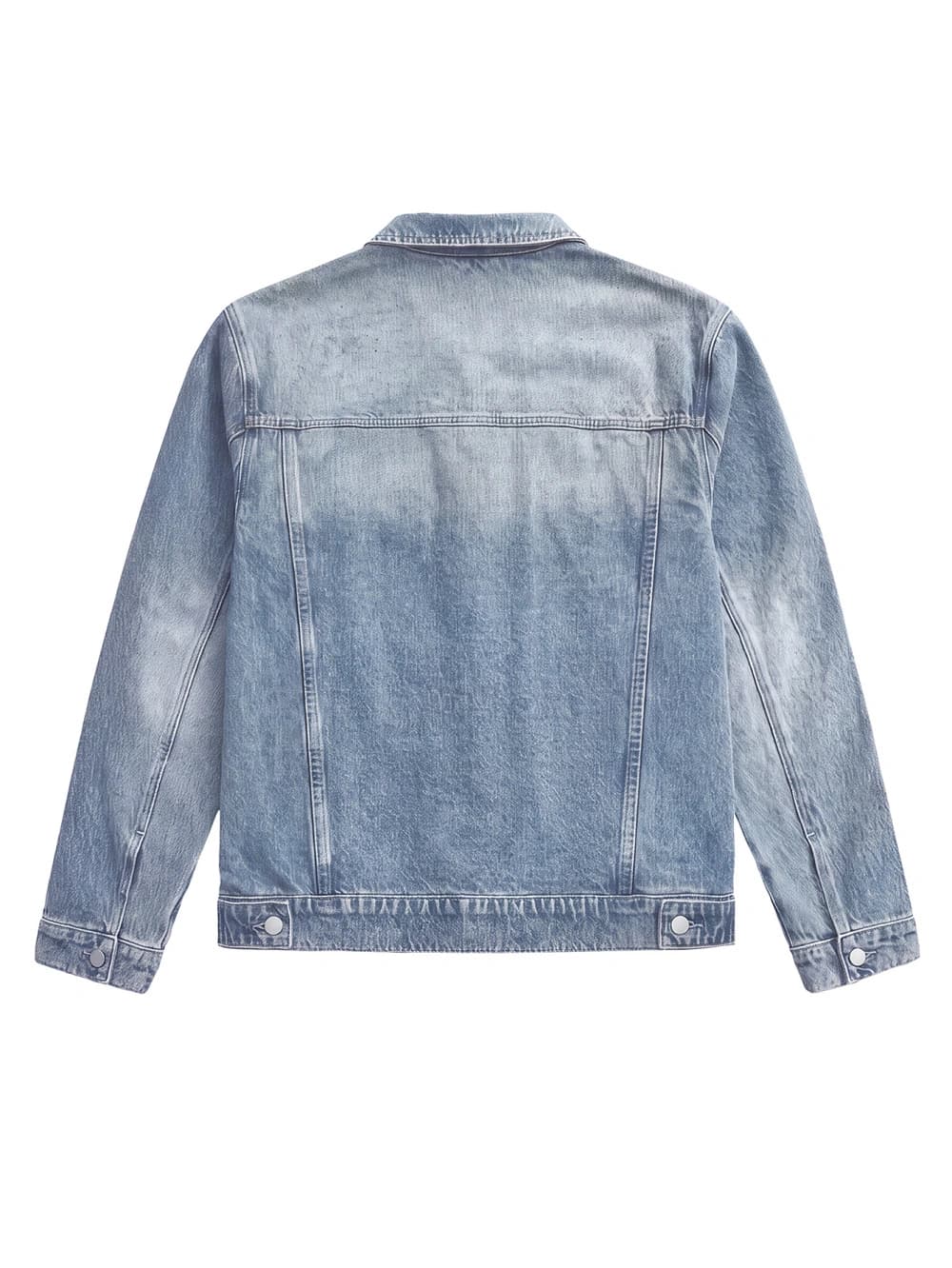 Custom Vintage Wash Denim Jacket - Back Print - alternate view