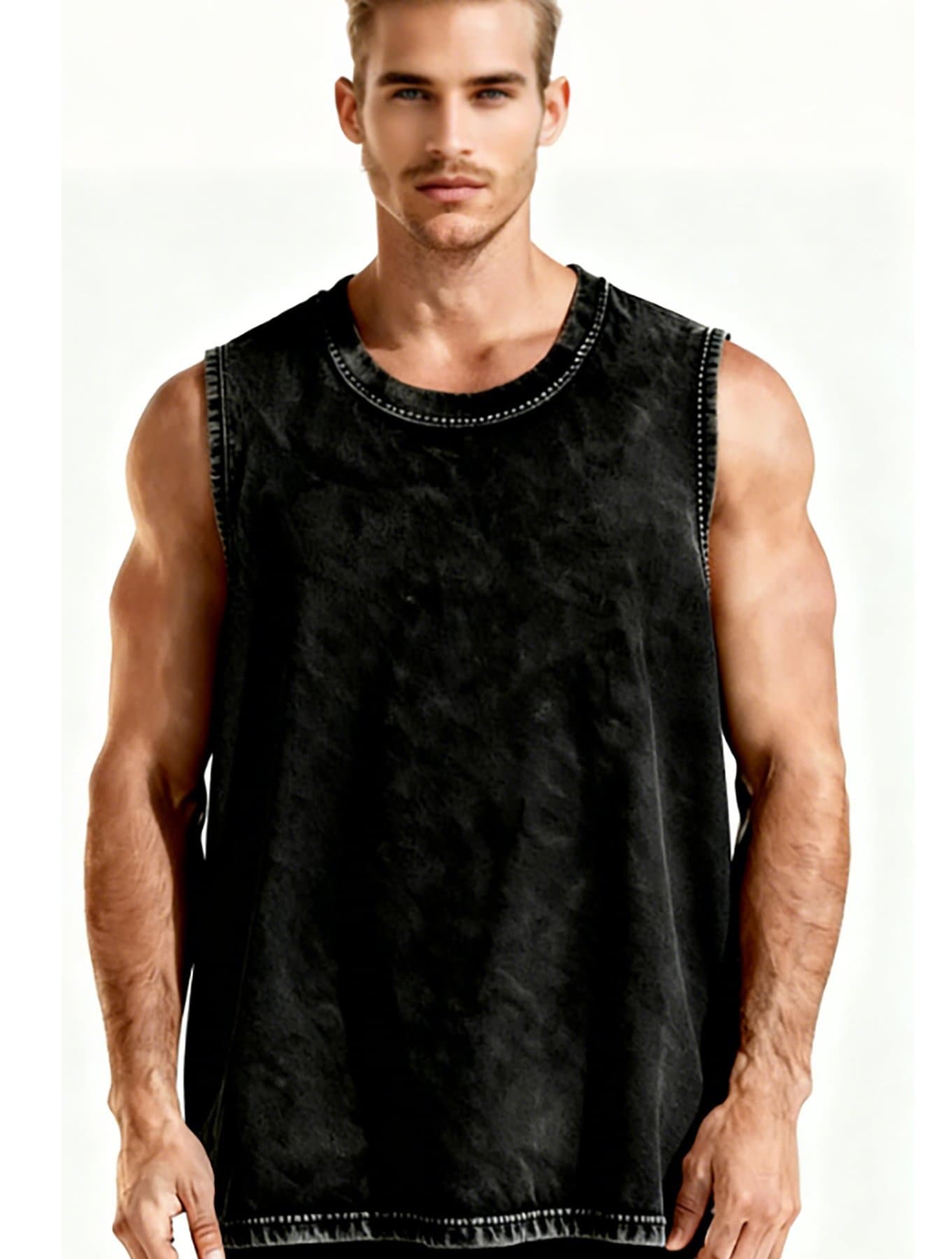 Custom Washed Cotton Tank Top